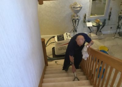 tim Cleaning Stairs